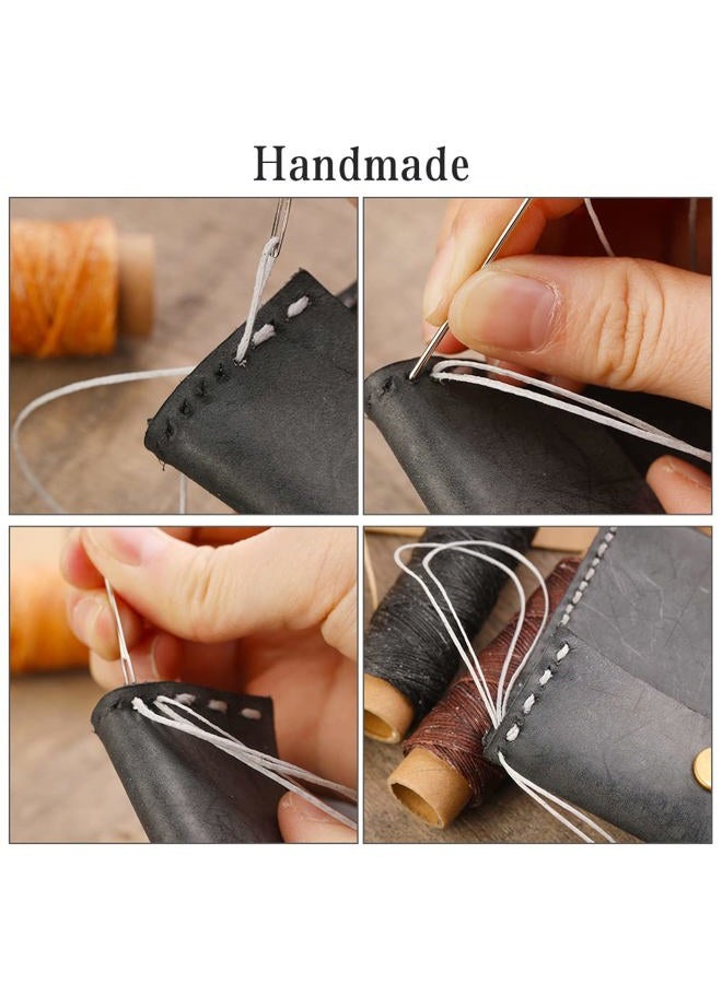 Butuze 330 Yards Leather Sewing Waxed Thread - 150D 33 Yards Per Spool Stitching Thread for Leather Craft DIY,Bookbinding,Shoe Repairing,Leather Sewing - Image 5