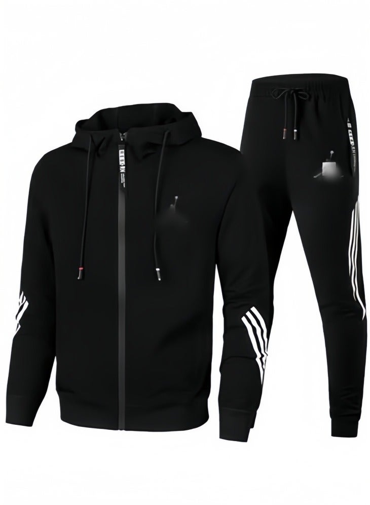 Nariele Men's Loose Sportswear And Sports Pants Two-Piece Set - Image 1