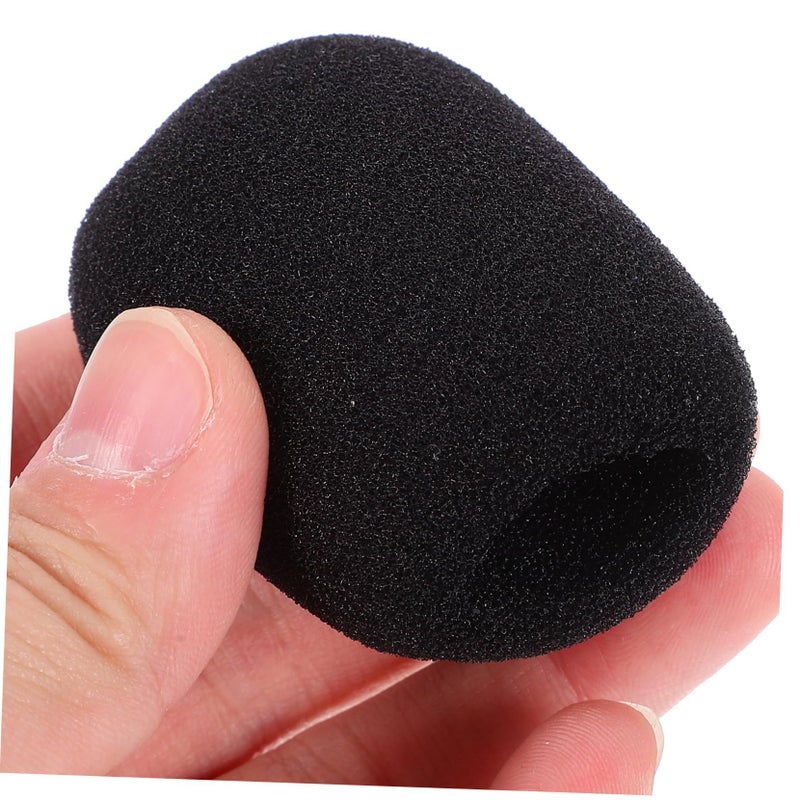 Durable Microphone Windscreen Covers Reduces Noise Enhances Audio Quality 10Pcs Black - Image 4