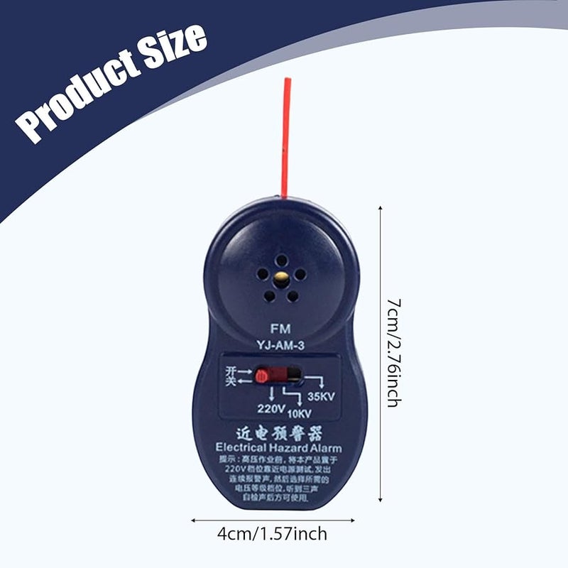 Hard Hat Electrical Hazard Alarm 3 Gears Safety Tool for Maintenance Workers - Image 4