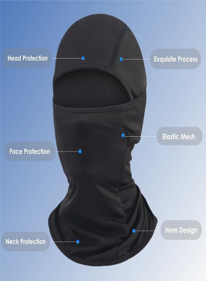 TALE KING Black Balaclava Ski Mask for Men Motorcycle Face Mask Women Summer Shiesty Head Mask Full Face Cover Sun UV Protection Football - Image 5