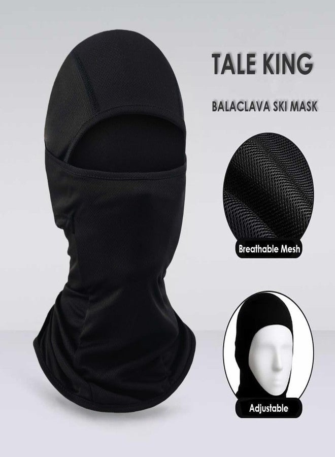 TALE KING Black Balaclava Ski Mask for Men Motorcycle Face Mask Women Summer Shiesty Head Mask Full Face Cover Sun UV Protection Football - Image 3