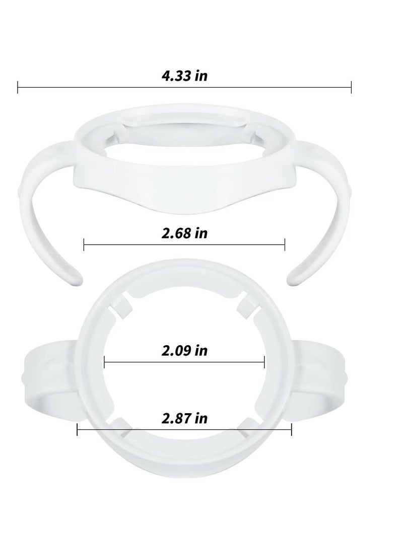 KASTWAVE Pack Of 4 Baby Bottle Handles, White - Image 4