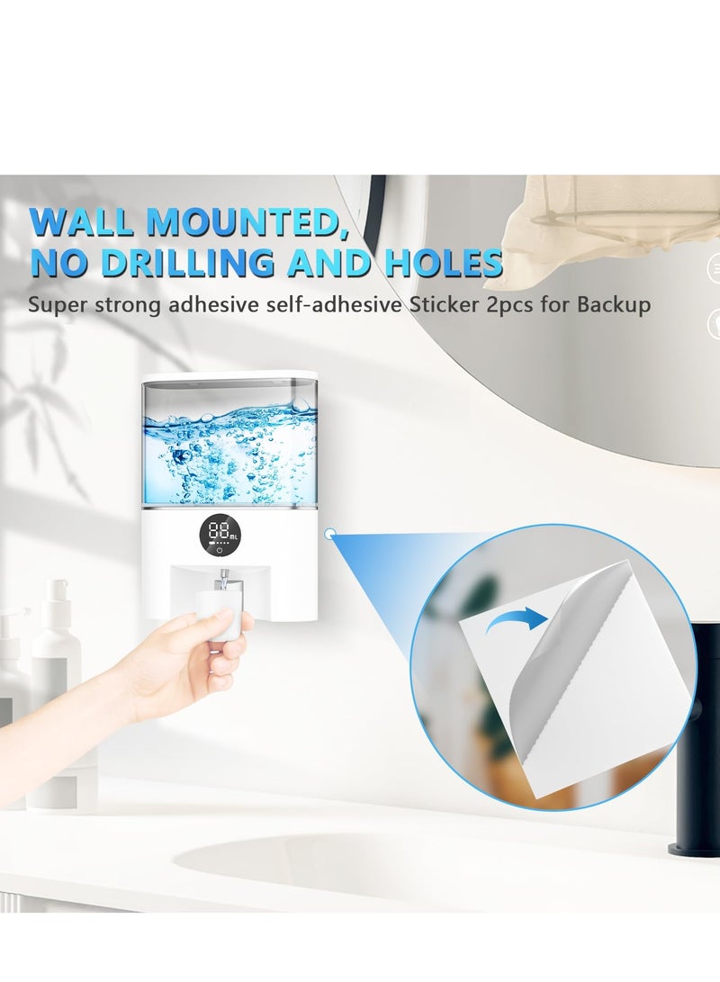 KASTWAVE Automatic Mouthwash Dispenser Touchless, Wall Mounted Mouthwash Pump Dispenser, with 4 Adjustable Dispensing Levels, 500mL/17.60oz for Bathroom Kids and Adults - Image 5