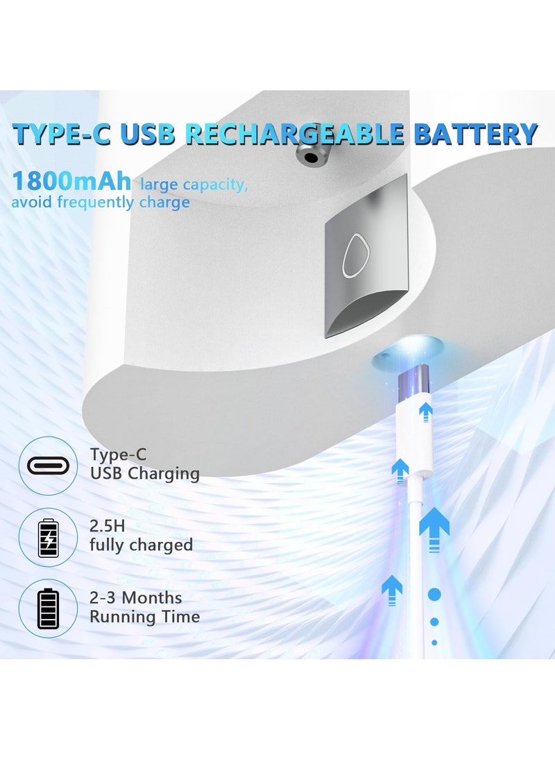 KASTWAVE Automatic Mouthwash Dispenser Touchless, Wall Mounted Mouthwash Pump Dispenser, with 4 Adjustable Dispensing Levels, 500mL/17.60oz for Bathroom Kids and Adults - Image 3