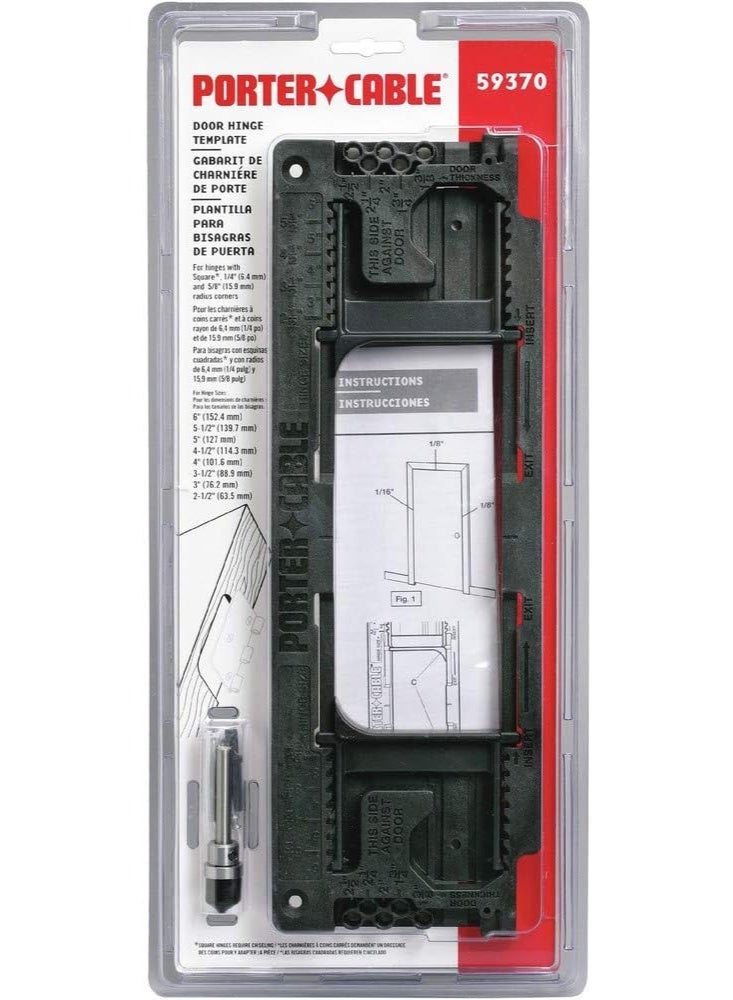 PORTER CABLE PORTER-CABLE 59370 Door Hinge Template, Silver - Image 3