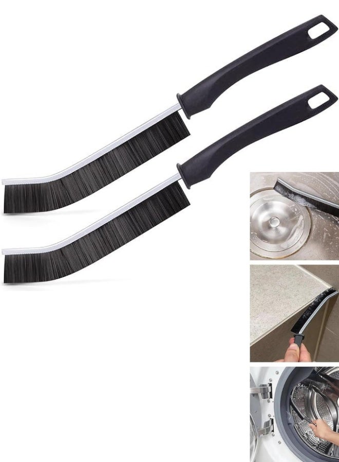 فرش تنظيف متعددة الاستخدامات للأماكن الضيقة - فرشتان ذات شعيرات صلبة للاستخدام المنزلي، الحمام، المطبخ، والسيارة - Image 1