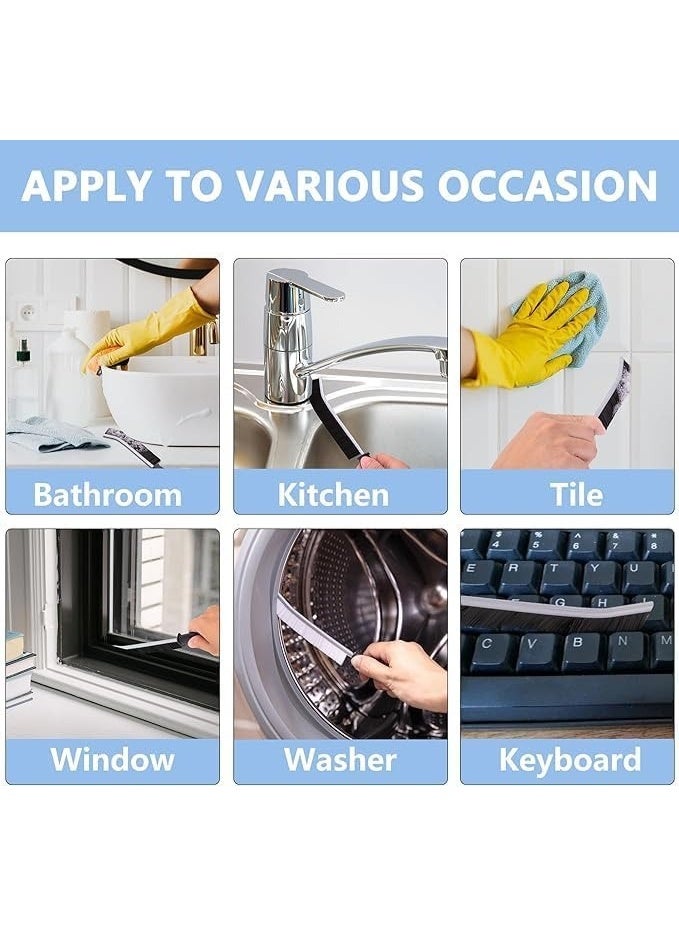 فرش تنظيف متعددة الاستخدامات للأماكن الضيقة - فرشتان ذات شعيرات صلبة للاستخدام المنزلي، الحمام، المطبخ، والسيارة - Image 2