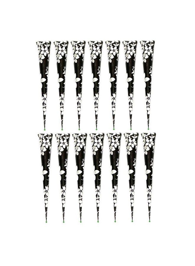 Decent Pack Of 14 Pcs Cone 100% Natural Organic Henna Cone Ready To Use Henna Paste Hair Color Hair Dye Cones Reddish Brown Color 11.86 Ounces - Image 1