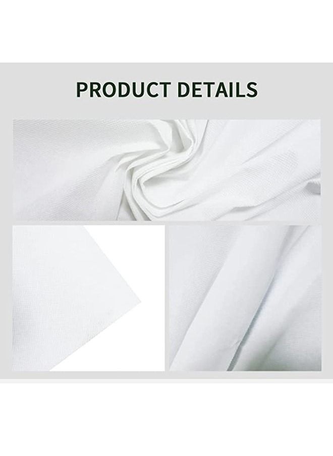 Padom 10X20 ft Photography Backdrop Solid Color Background,Photo Studio,Collapsible High Density Screen for Video Photography and Television, Non-Gloss Reflective Fabrication 3Mx6M  White