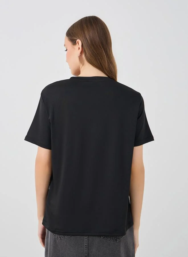 Take Two Take Two Slogan Print Oversize T-Shirt