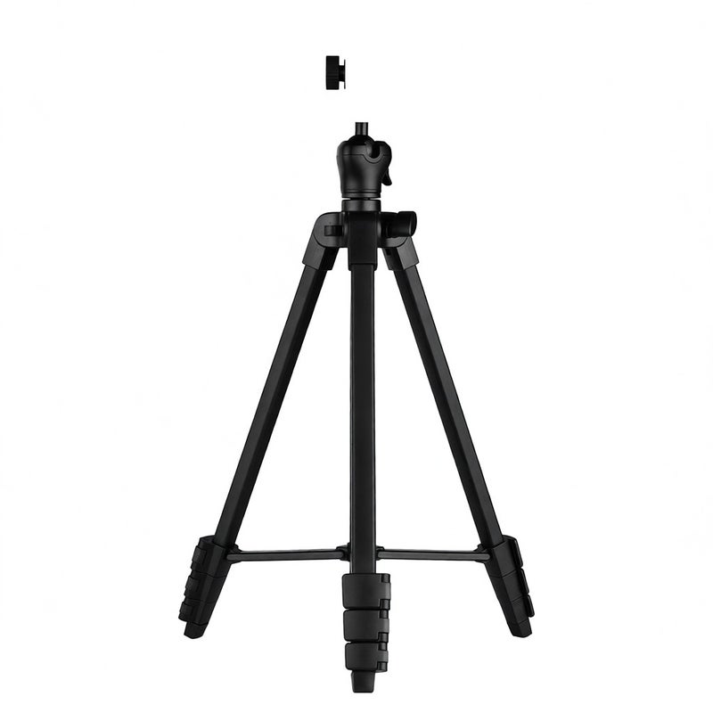 ZOMEI T50 Portable Tripod Aluminum Alloy Selfie Travel Phone Tripod Max. Height 134cm/52.8in Max. Load Capacity 3kg with Ball Head Carrying Bag Shutter Phone Clamp Shutter Clip for Landscape Product Portrait Photography Live Streaming - Image 5