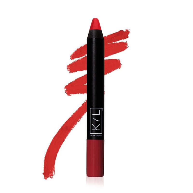 K7L Red Lipstick Crayon - Matte - Manic - Image 2