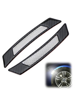 12 Pcs Car Reflective Side Marker Stickers Automotive Exterior Accessories Door Reflector Guard for Car SUV Pickup Truck Wheel Well Arch or Side Bumper Fenders