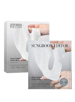 SUNGBOON EDITOR Deep Collagen Power Boosting Mask, Overnight Mask with Low Molecular Weight Collagen for Elasticity, Firming and Moisturizing, Wash Free Collagen Films Lifting Mask for Face  - Image 1