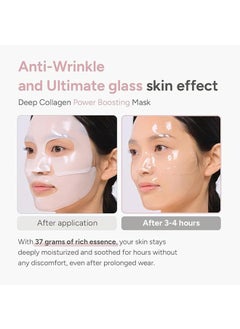 SUNGBOON EDITOR Deep Collagen Power Boosting Mask, Overnight Mask with Low Molecular Weight Collagen for Elasticity, Firming and Moisturizing, Wash Free Collagen Films Lifting Mask for Face  - Image 4
