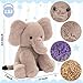 Easfan Microwavable Weighted Stuffed Animals Elephant Plushie for WarmthComfort Cute Soft Plush Toys for Adults Kids125inch - Image 4