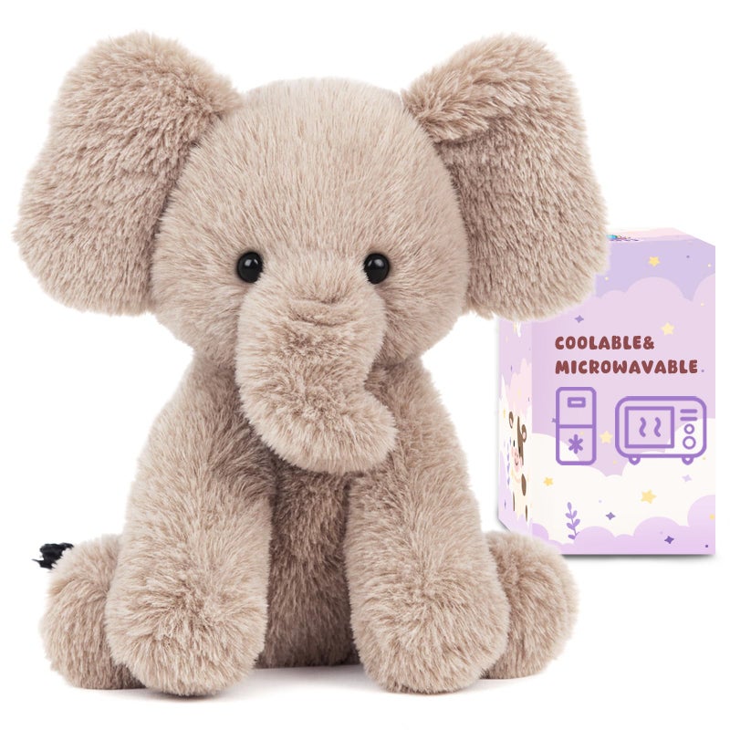 Easfan Microwavable Weighted Stuffed Animals Elephant Plushie for WarmthComfort Cute Soft Plush Toys for Adults Kids125inch - Image 3