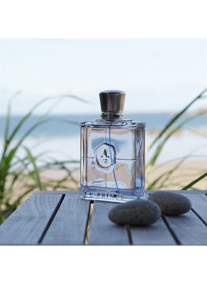Marina De Bourbon - Monsieur Le Prince Elegant by Princesse Eau de Parfum for Men - Opens with Mint and Bergamot Blended with VIolet Leaf and Geranium - Exudes Hypnotic Charm - 3.4 oz - Image 1