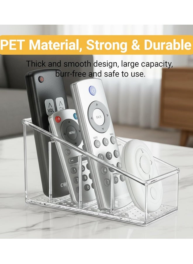 TV Remote Control Holder Mini PET TV Remote Control Holder Storage for Household Remote Control Organizer for Table - Image 4