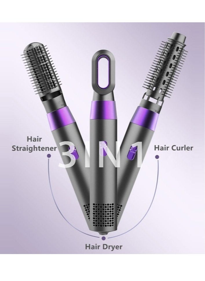 عام 3-in-1 Hair Dryer and Styler - Blower Brush with Straightener, Comb, and Adjustable Hot/Cold Air - Image 1