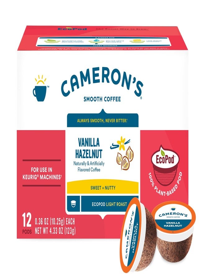 Cameron's Coffee Single Serve Pods, Flavored, Vanilla Hazelnut, 12 Count (Pack of 1) - Image 3