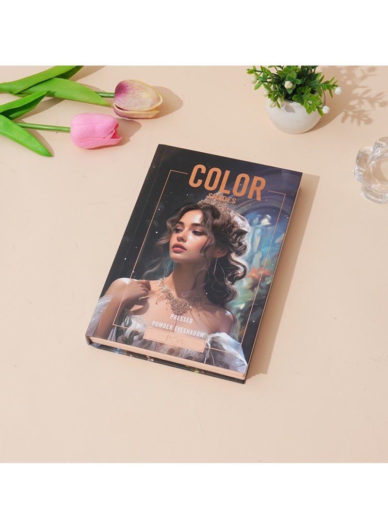 Huitich Book-Style High-Gloss Eyeshadow & Blush Makeup Palette - Image 4
