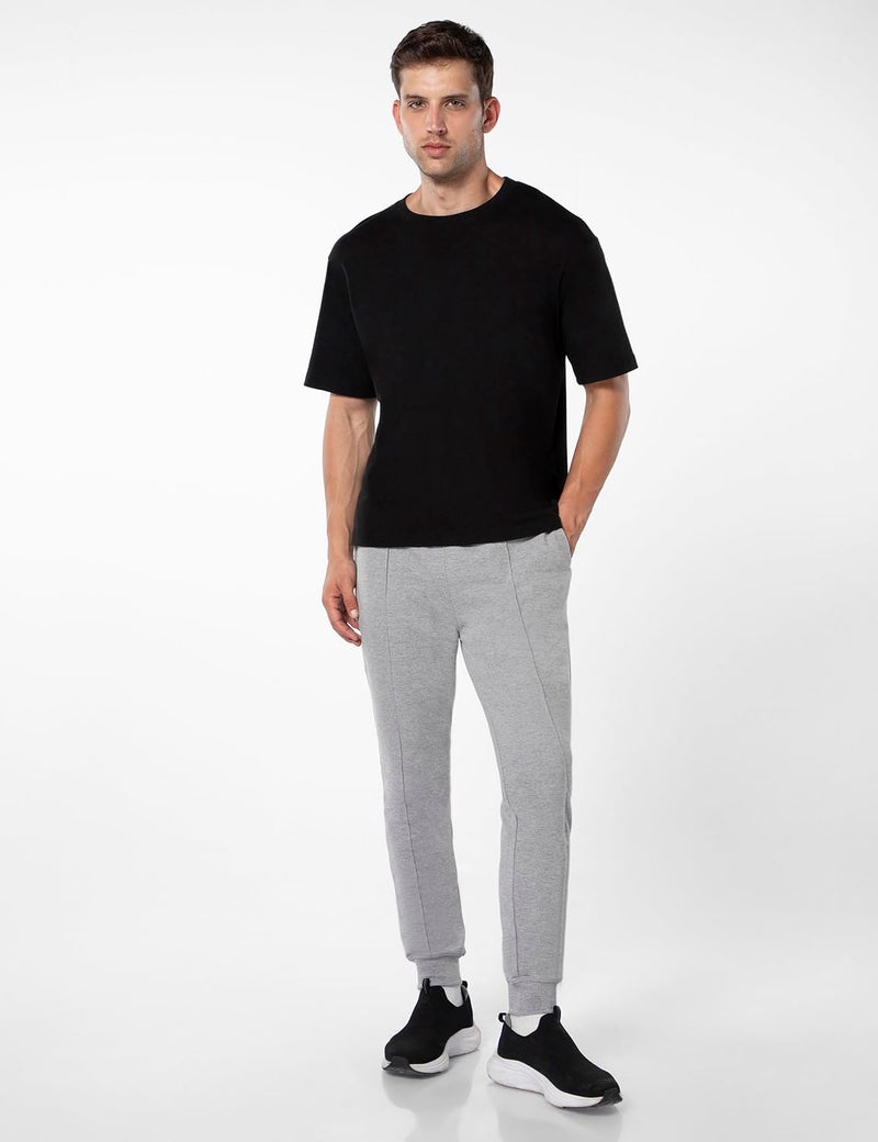 FYLTR Men's Casual Joggers with Pintuck Design - Elasticated Waist with Drawstring | Welt Back Pocket | Solid Color - Image 5