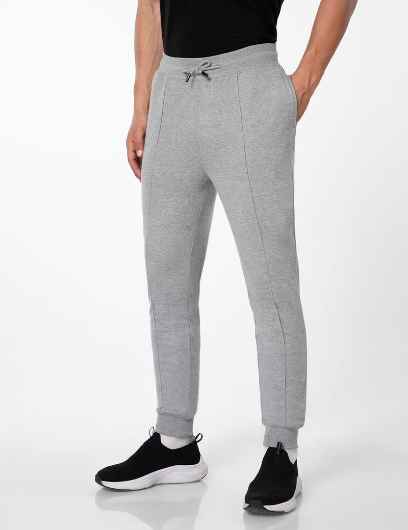 FYLTR Men's Casual Joggers with Pintuck Design - Elasticated Waist with Drawstring | Welt Back Pocket | Solid Color - Image 2
