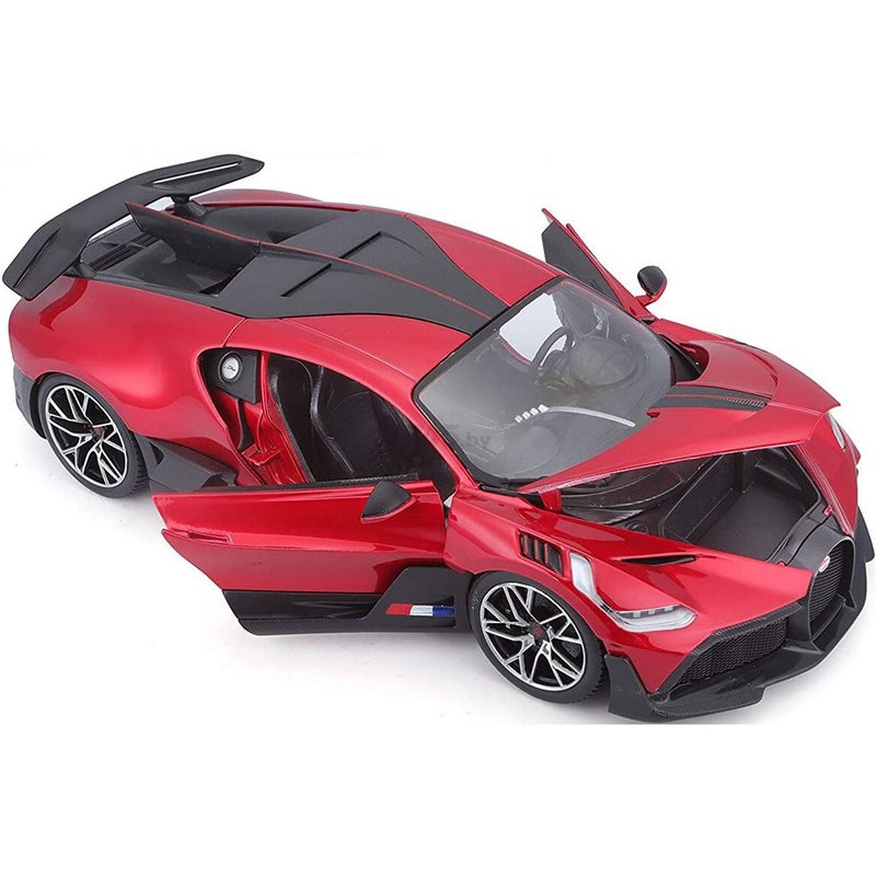 Bburago - Bugatti Divo 1/18 Diecast Model - Red - 18-11045 - Image 3