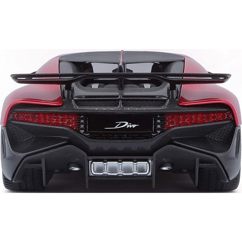 Bburago - Bugatti Divo 1/18 Diecast Model - Red - 18-11045 - Image 4