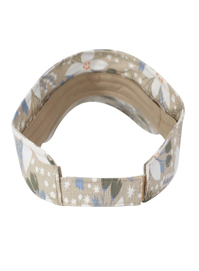 ZLYC Print Sports Sun Visors for Women Girls (Flower Green) - Image 3