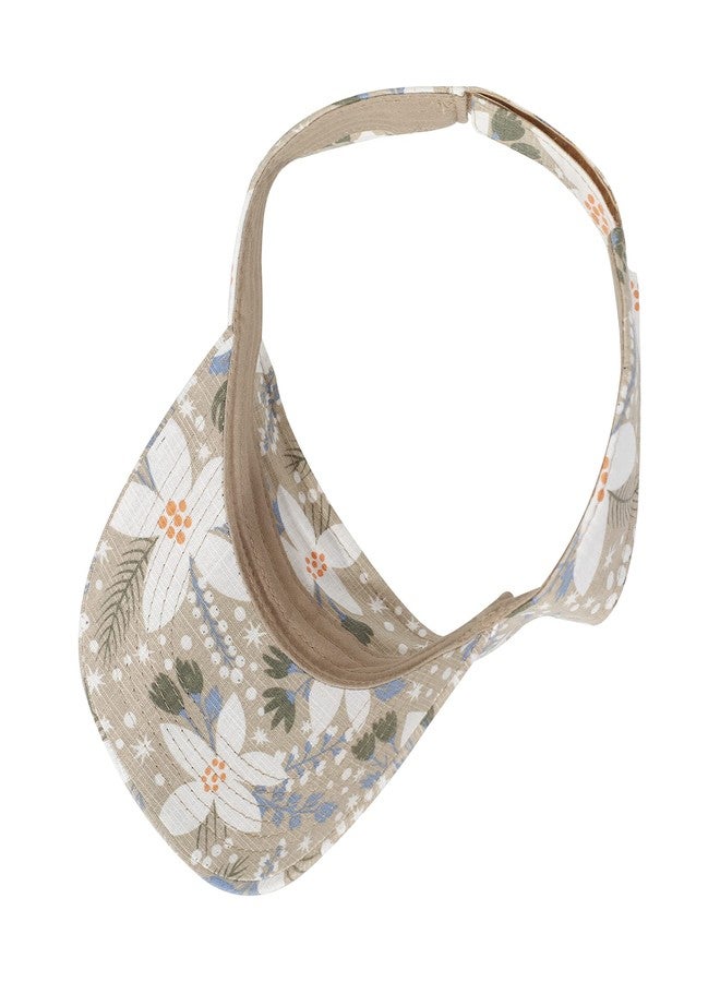 ZLYC Print Sports Sun Visors for Women Girls (Flower Green) - Image 4