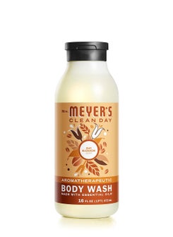 Mrs. Meyer's Clean Day MRS MEYERS CLEAN DAY Moisturizing Body Wash for Women and Men Biodegradable Shower Gel Formula Made with Essential Oils Oat Blossom Scent 16 oz 