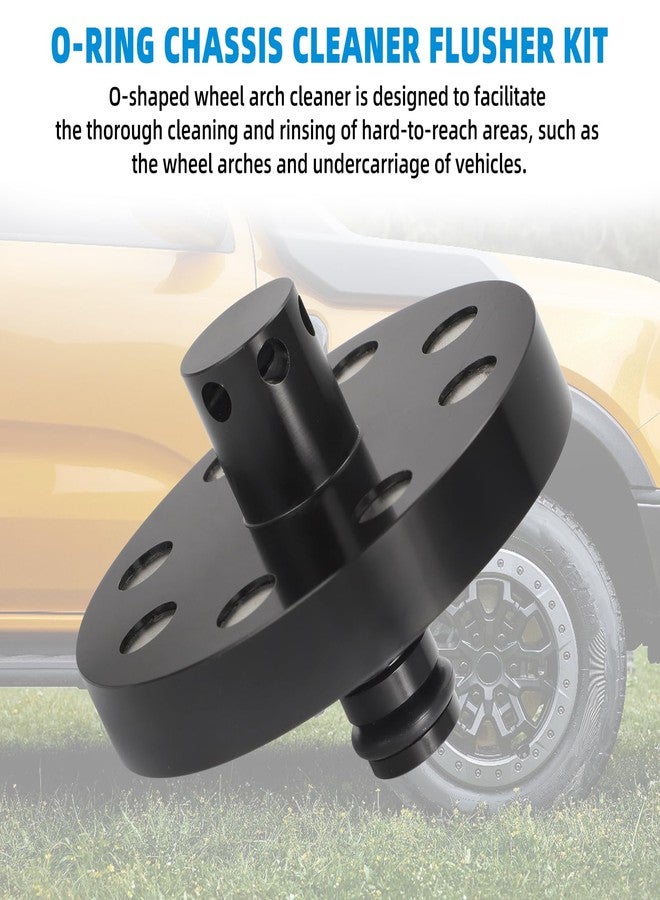 WIKIBB Aluminum O-Ring Chassis Cleaner Flusher Kit Standard Hose Fitting Kit Compatible with AUS Hose Fitting, O-Shape Wheel Arch Cleaner Rinse Kit with Standard Hose Connector Water Conservation Kit - Image 2