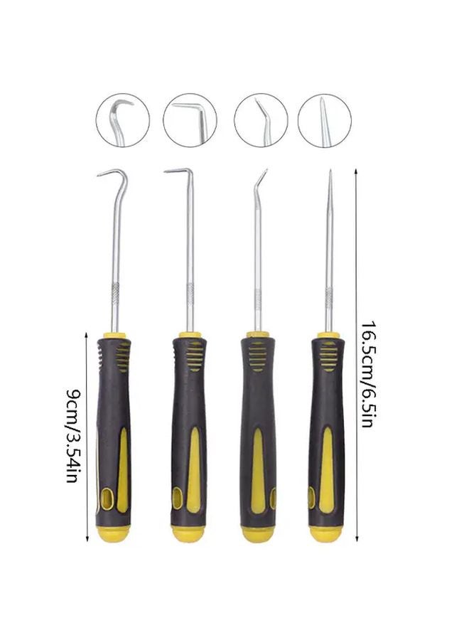 Yellow 4Pcs Automotive Oil Seal Screwdriver Set With O Ring Gasket For Car Maintenance - Image 4