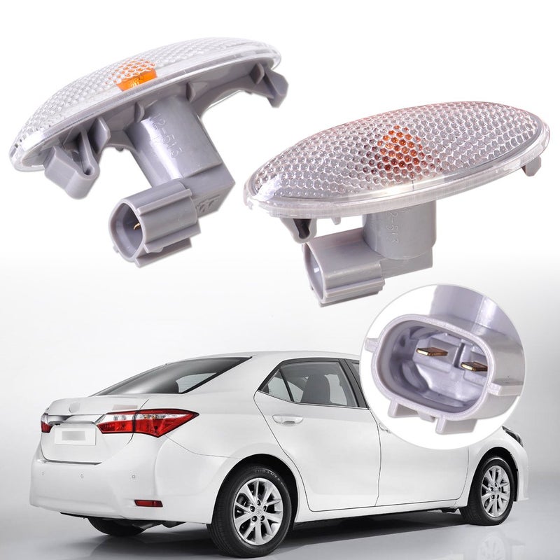 beler Amber Fender Side Marker Side Turn Signal Light Fit for Toyota Corolla Auris Yaris RAV4