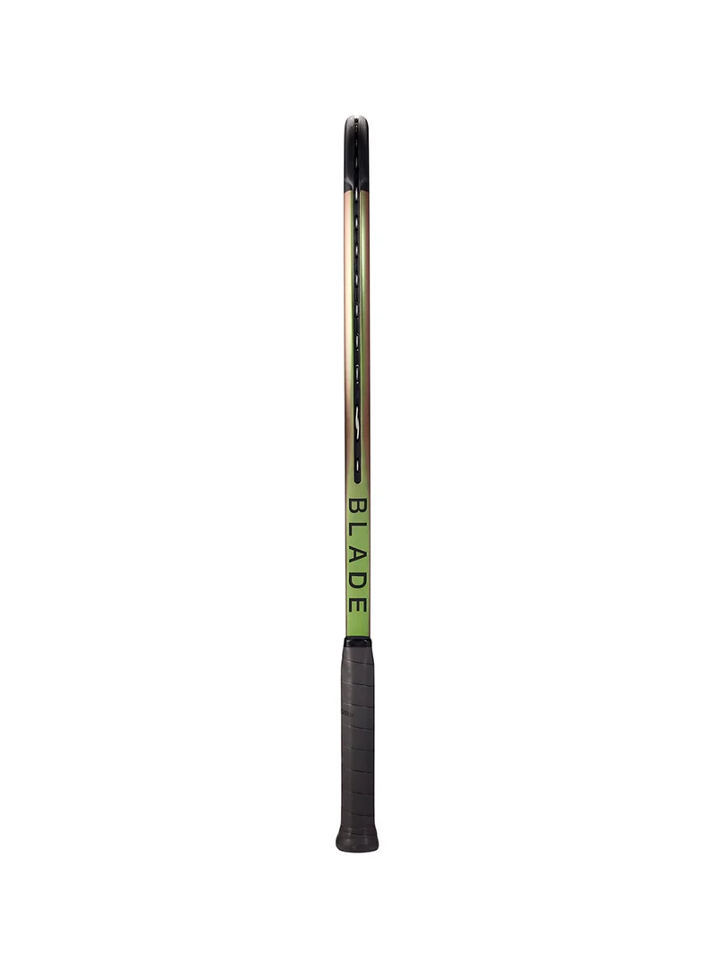 Wilson  Blade 100 V8 Tennis Racket, 16x19, Adults, Intermediate/ Advanced - Green/ Bronze/ Black  | Best Price UAE