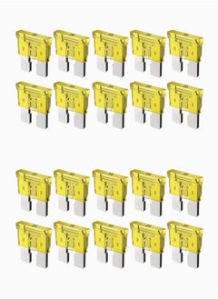 Y&D Car Fuses, Standard Fuses-20 AMP Automotive Fuses(ATO/APR/ATS), 32V (12/24V) Blade Fuse for RV/Truck/SUV, Mini Low Profile Assorted Auto Truck, 20pcs 20A  - Image 1