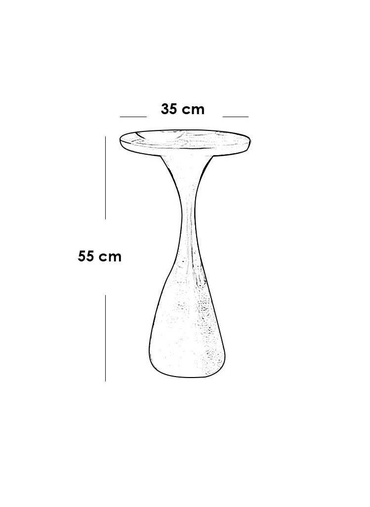 بيتك طاولة جانبية خشب طبيعي اسود - 55×35×35 سم  - Image 2