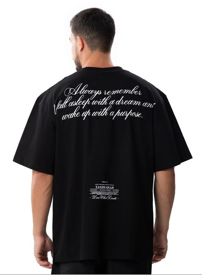 Tanjim Squad TANJIM SQUAD - PURPOSE T-SHIRT BLACK