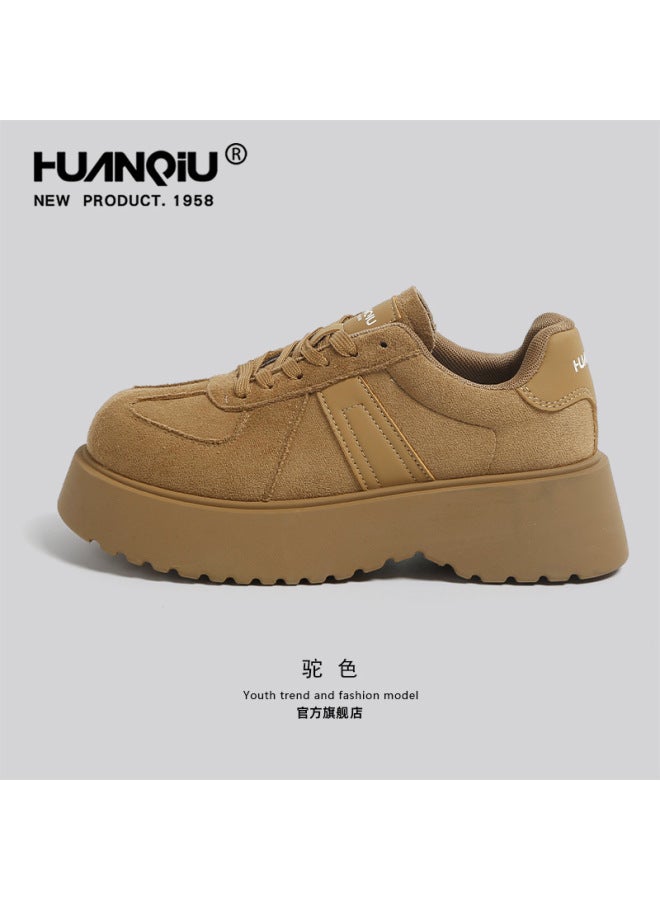 Trendy Thick-soled German Training Shoes For Women  New Winter Super Popular Height-increasing Versatile Platform Casual Birkenstock Shoes