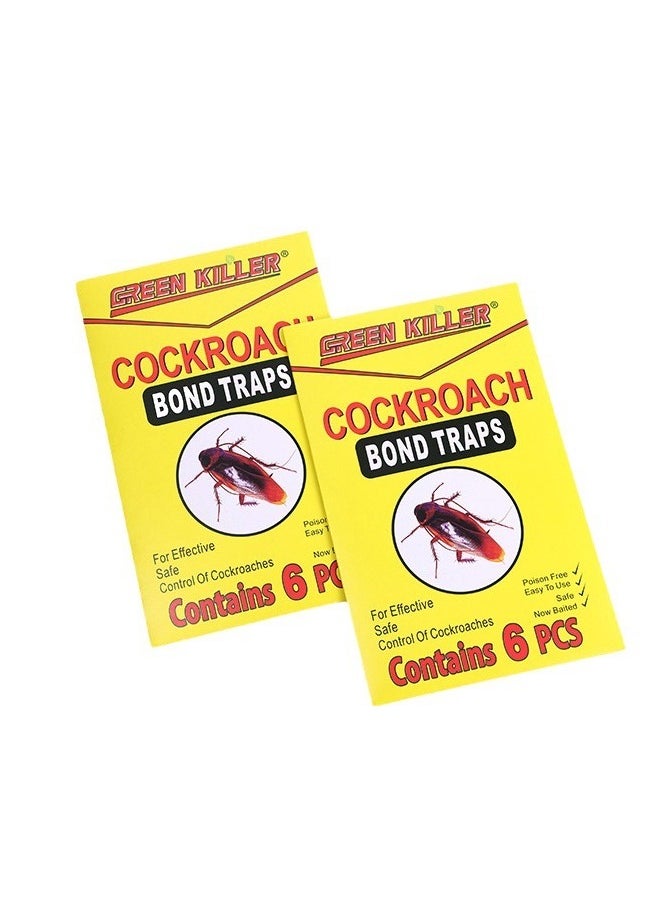 GREEN KILLER Fly stickers sticky paper strong sticky insect capture safe energy-saving environmentally friendly self-adhesive trap special cockroach trap insect trap spider silverfish cockroach  - Image 1