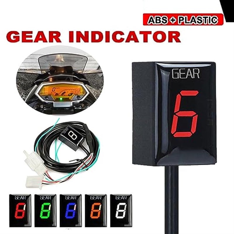 Wivplex Motorcycle Gear Indicator with Blue Bracket - Image 4