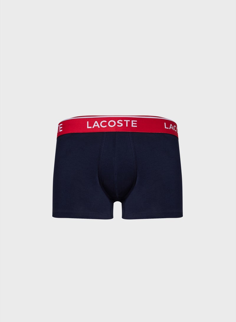 LACOSTE 3-Pack Stretch Cotton Trunks - Image 4