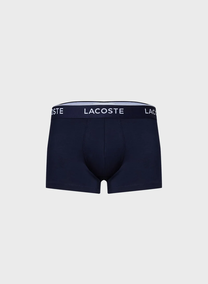 لاكوست 3-Pack Stretch Cotton Trunks