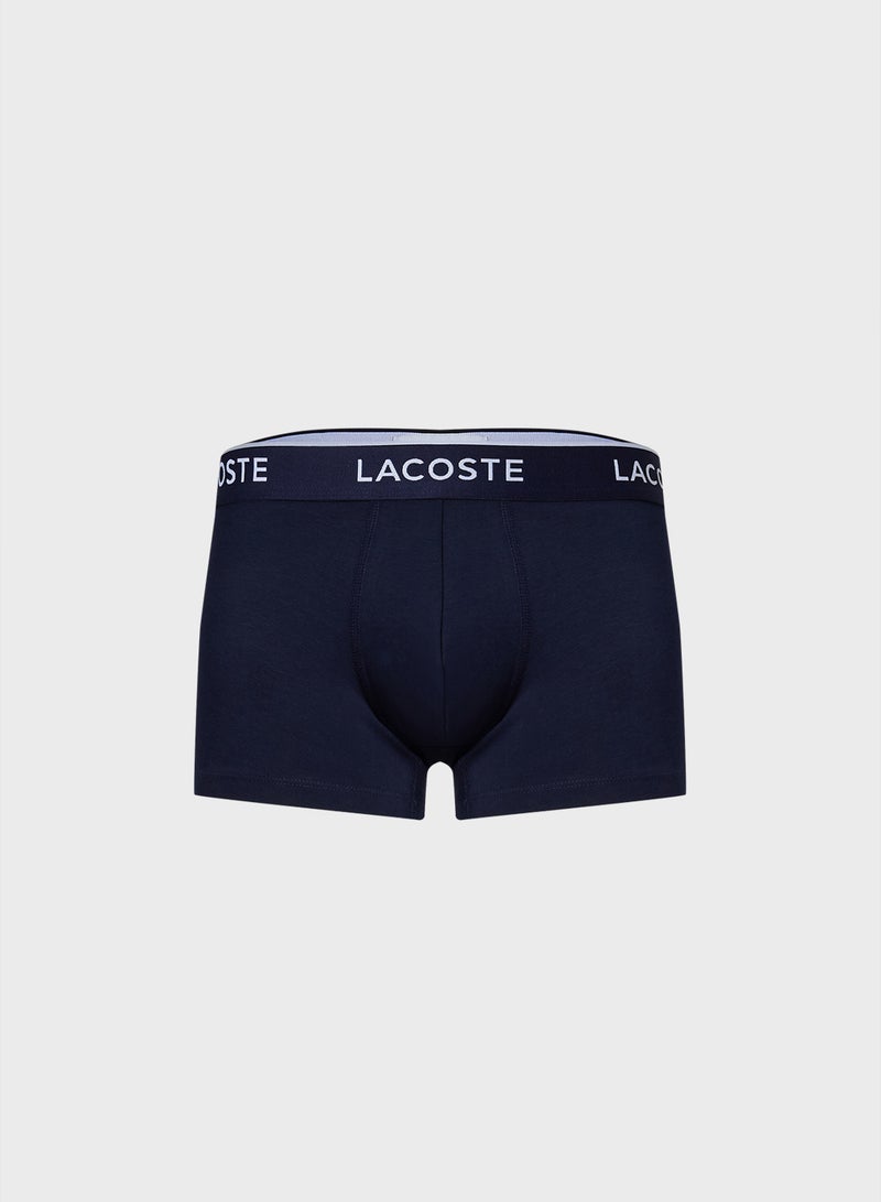 LACOSTE 3-Pack Stretch Cotton Trunks - Image 2