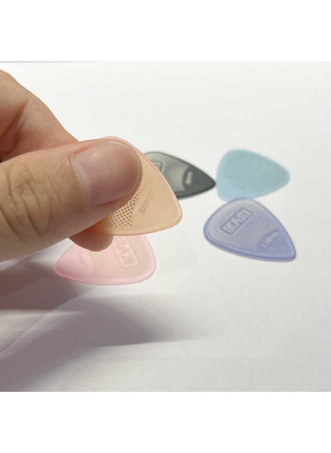 IKARIKUMA IKARIKUMA Guitar Picks "HEI" Design, Teardrop Shape, Macaron Series, 6-Pack, Fits All Guitars (KGP-FLA03)  - Image 5