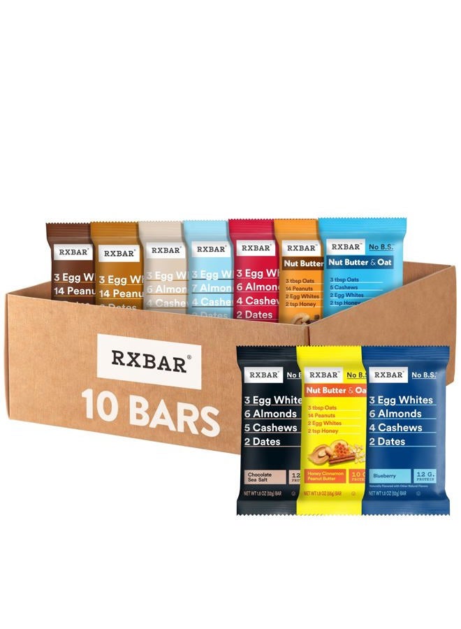 RXBAR Protein Bars, Snack Bars, Variety Pack (10 Count) - Image 1