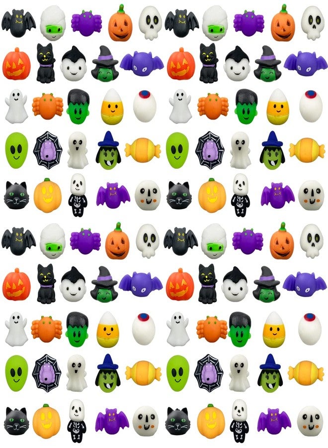 Anditoy 100 PCS Halloween Mochi Squishy Toys Squishies for Kids Girls Boys Halloween Party Favors Halloween Treat Bags Gifts - Image 1